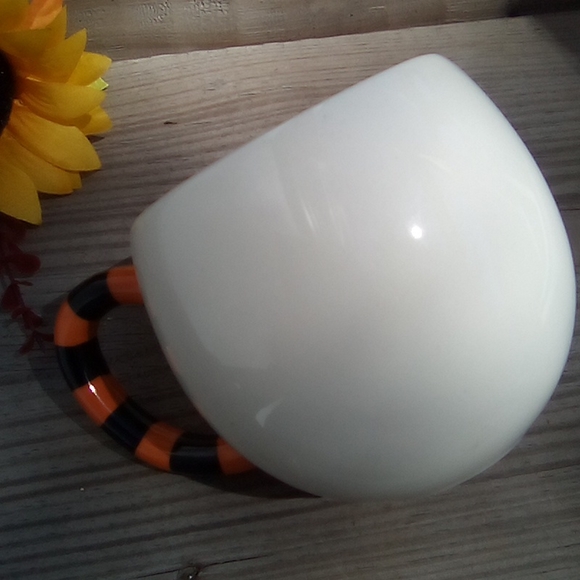 Rare Vintage White Skell Pumpkin Hallmark Gift Mug - Picture 6 of 11
